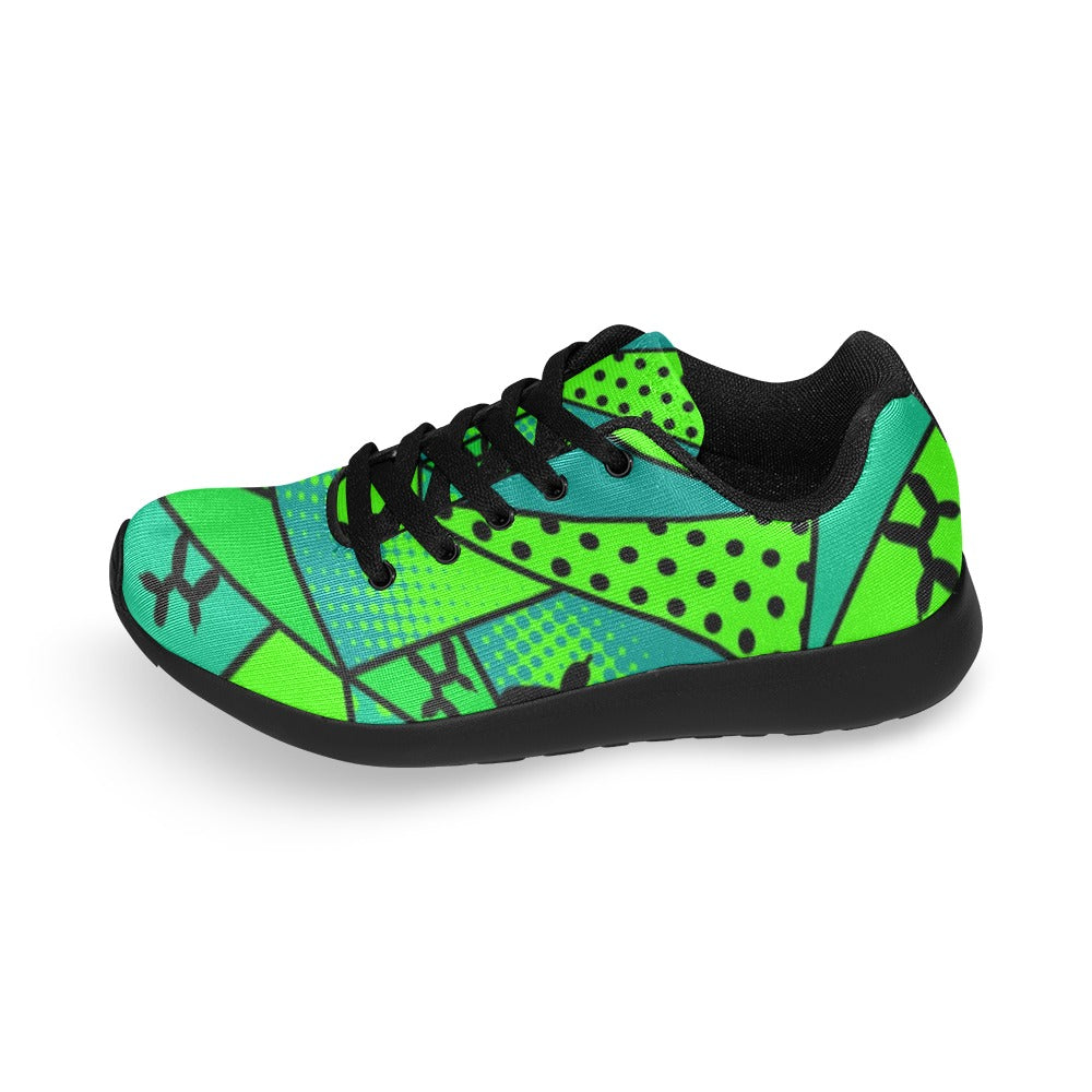 Balloon Twisting Shoes Green and Black