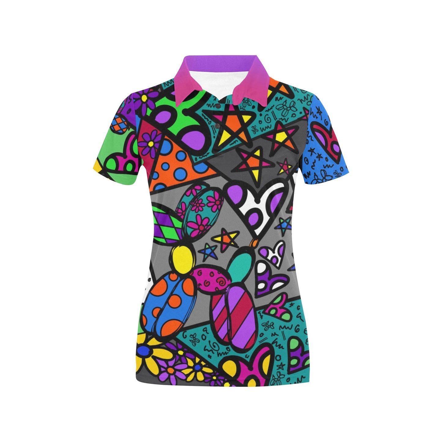 Balloon Twisting Polo Shirt Balloon Dog Design