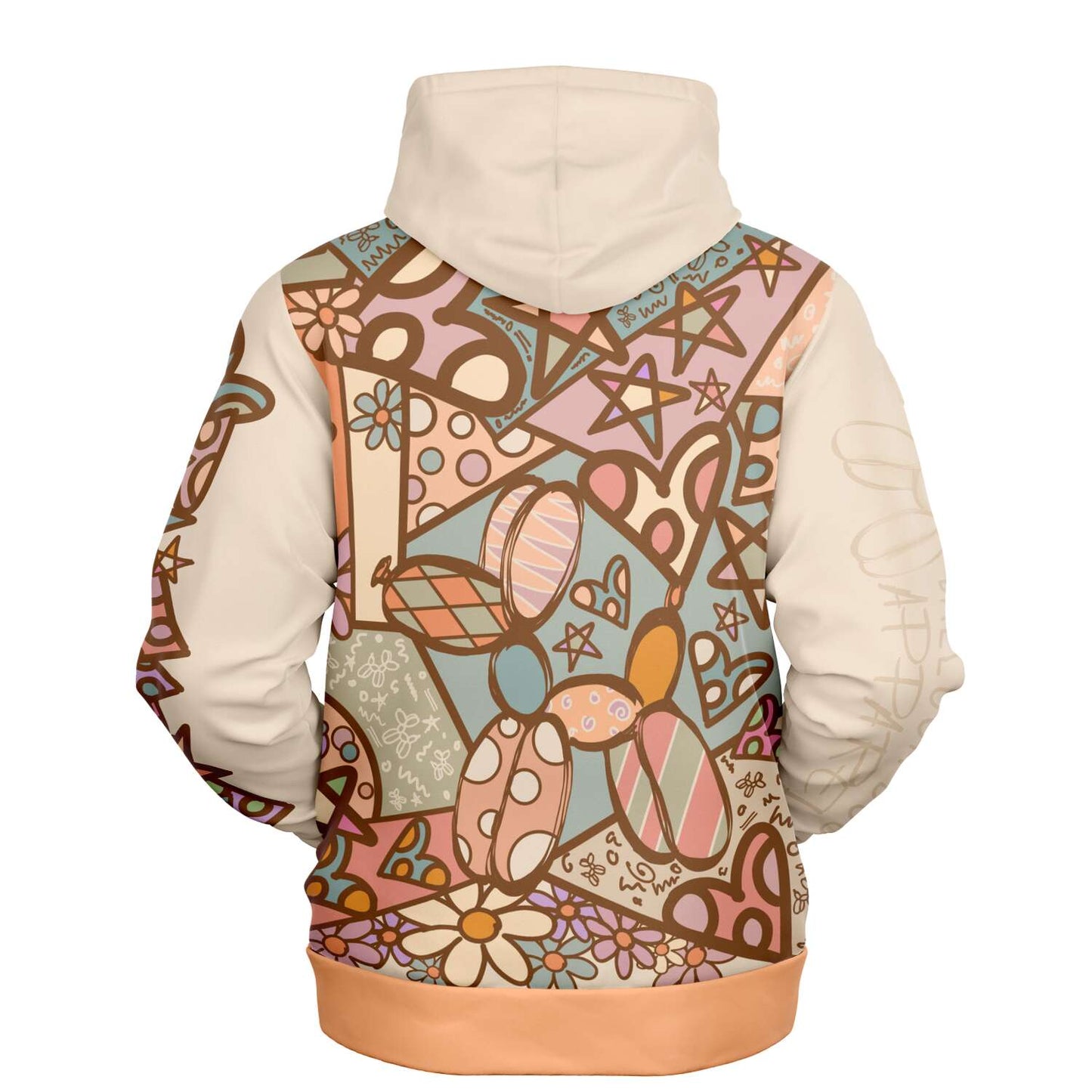 Pastel Patchwork Pup - Premium Hoodie
