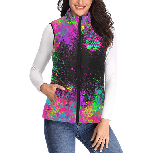 Balloon Twister Padded Vest with Balloon Artist text front and back