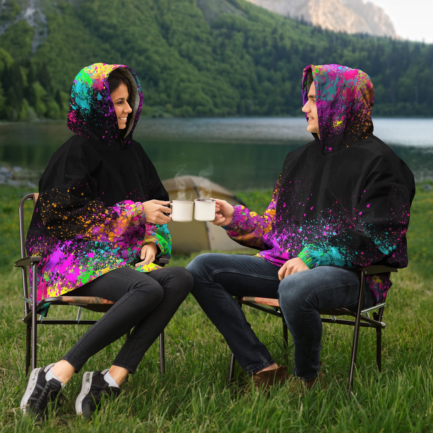 Snuggle Hoodie - Paint Splatter