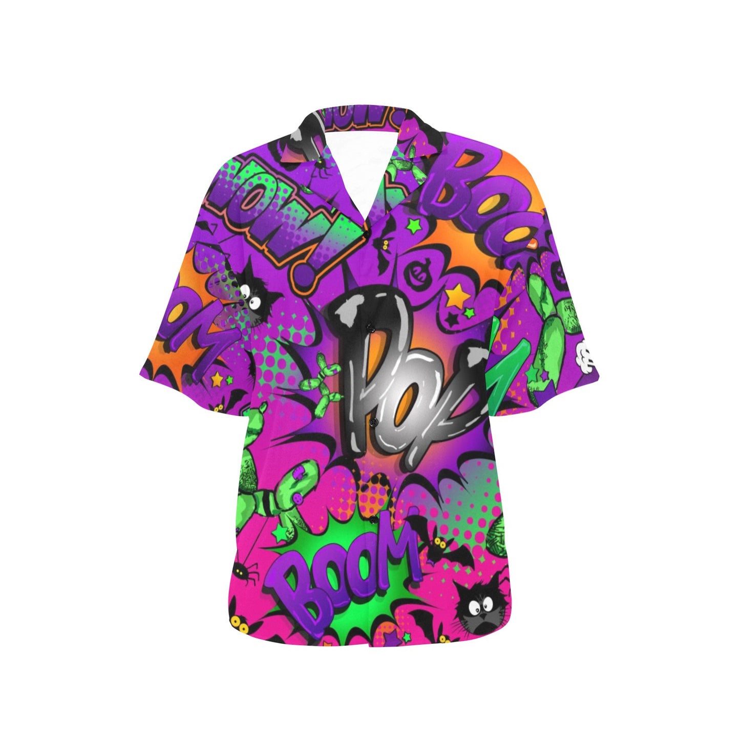 Halloween Hawaiian shirt Purple