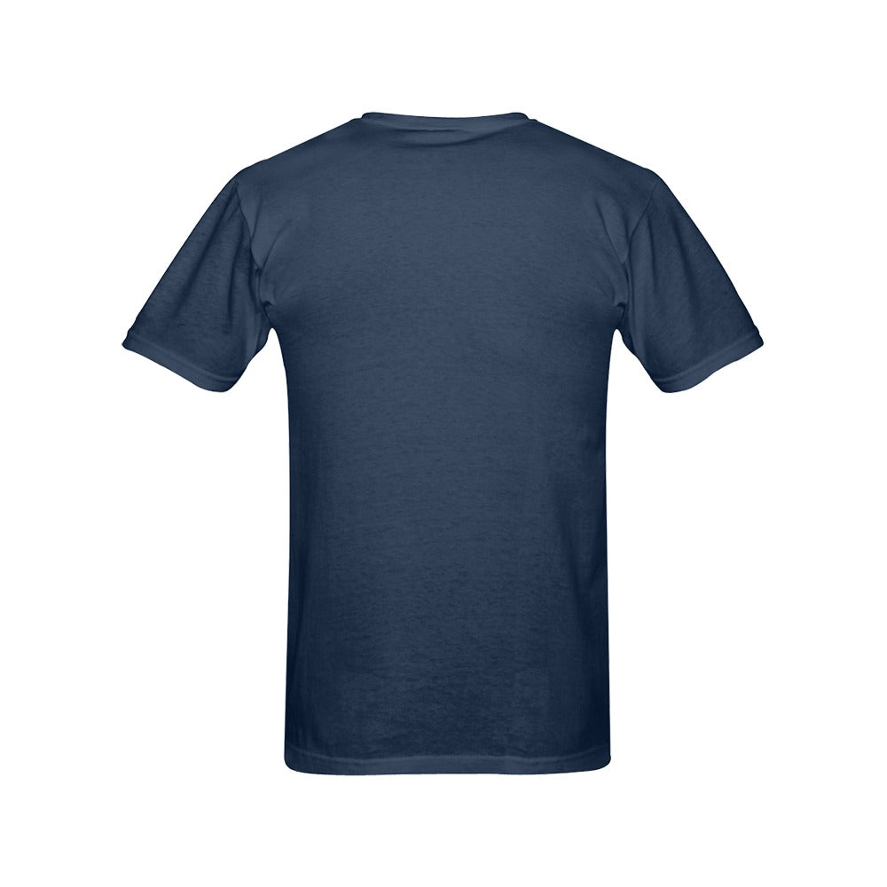 Pastel Rainbow Dog - Classic Men's T-Shirt on Navy