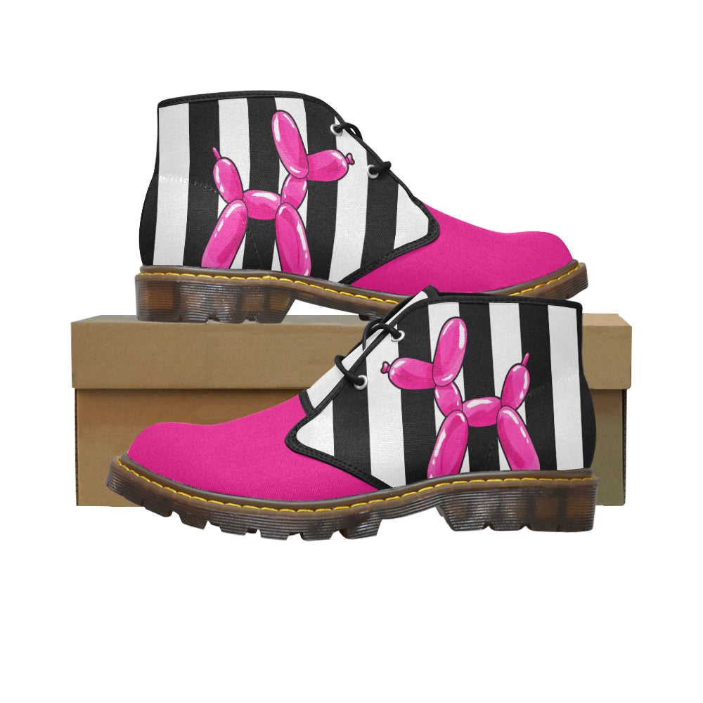 Pippity-Pink! - Women's Wazza Canvas Boots (SIZE US11-12)