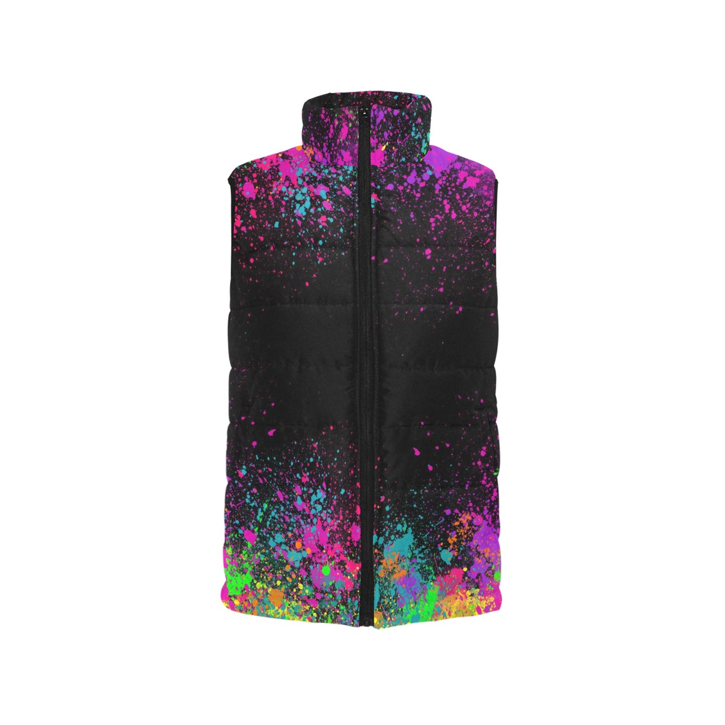 Paint Splatter - Women's Padded Cozy Vest