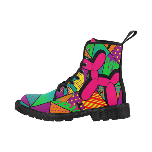 Pop Art Balloon Dog - Women's Ollie Combat Boots (SIZE US6.5-12)