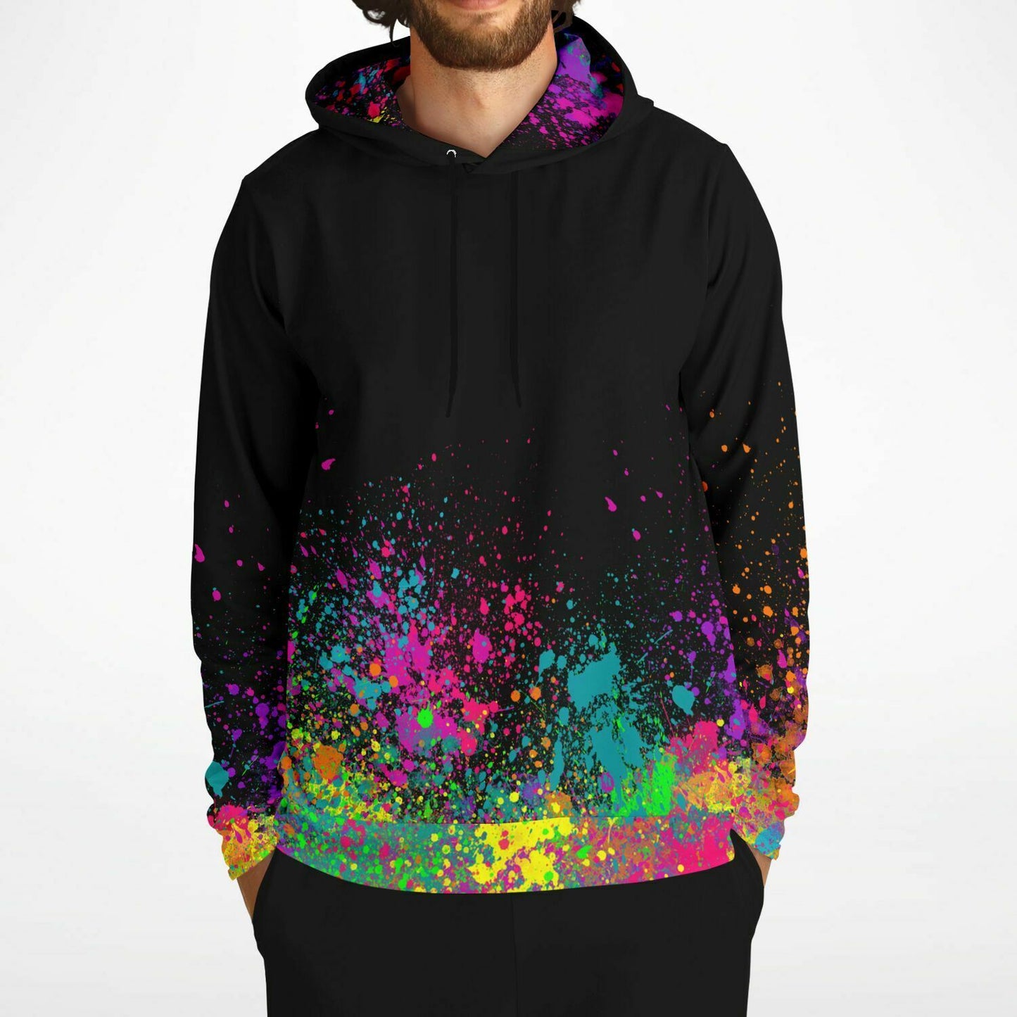 Face Painter on Paint Splatter - Premium Hoodie