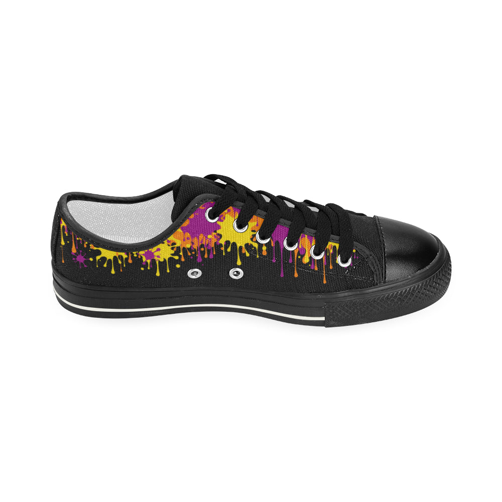 Wet Paint on Black - Women's Sully Canvas Shoe (SIZE 6-10)