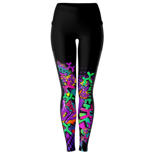 Leaky Squeaky BOOM! - Leggings with mesh pockets