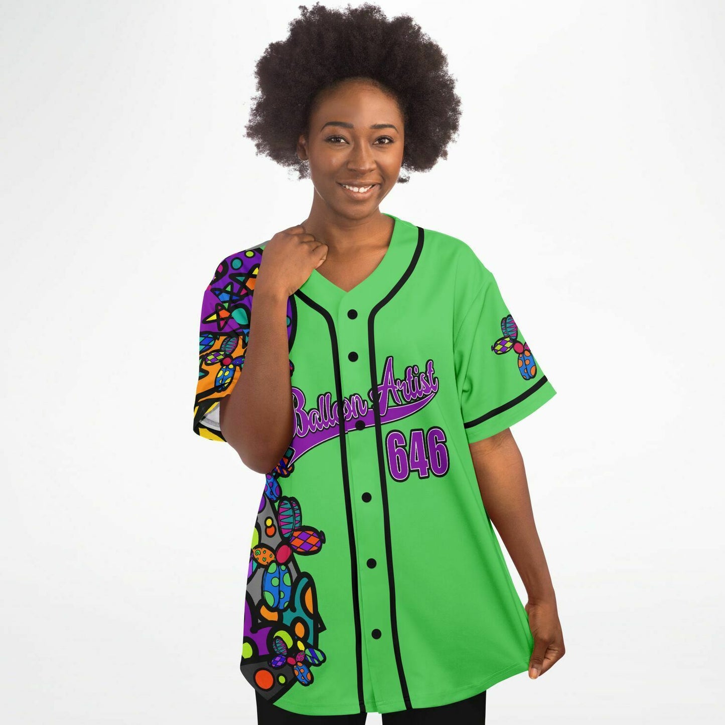 Green Balloon Twisting Shirt