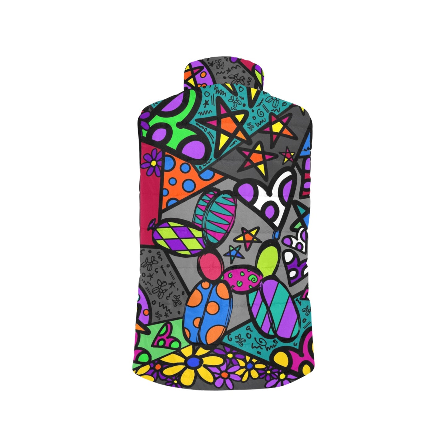 Patchwork Pup - Men's Padded Cozy Vest (XS - 2XL)