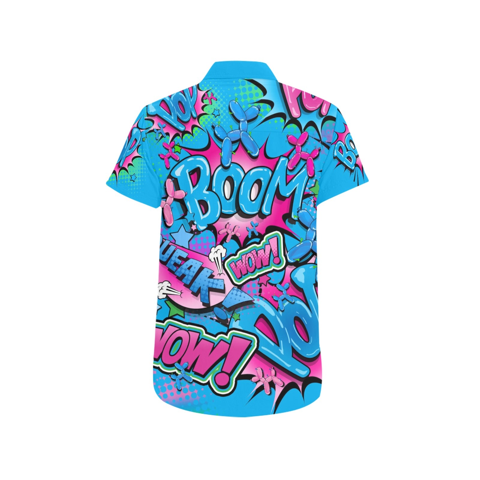 Blue and pink balloon dog shirt for professional balloon twisters
