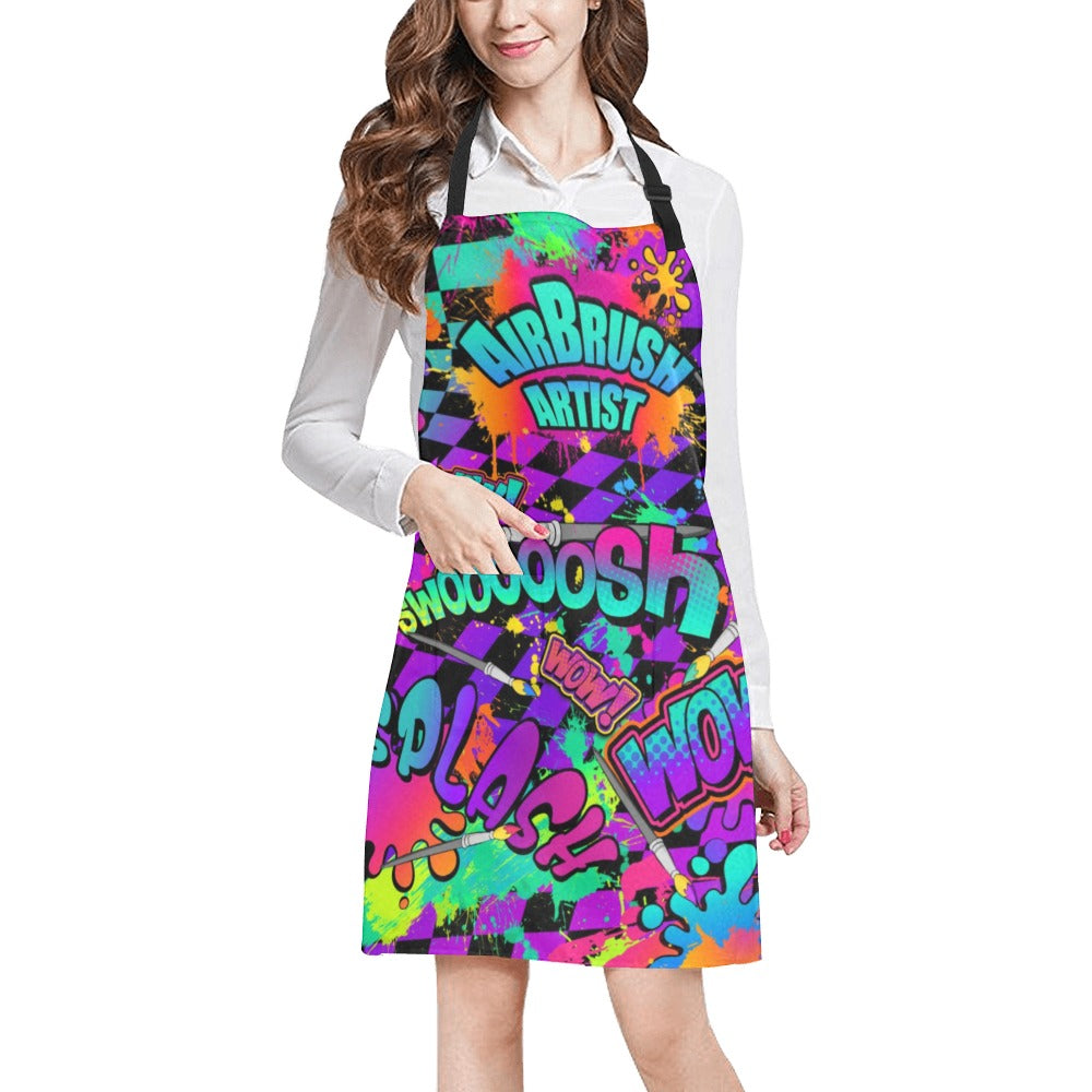 Apron for Air Brush Artists Fun and Colourful