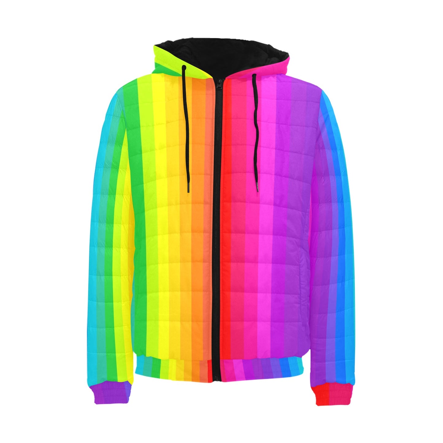 Rainbow - Men's Padded Bomber Jacket (Small - 4XL)