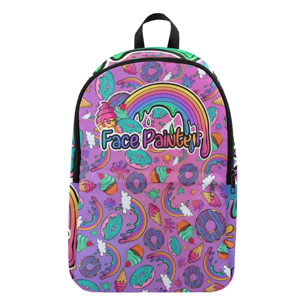 Pink rainbow back back for face painters and entertainers