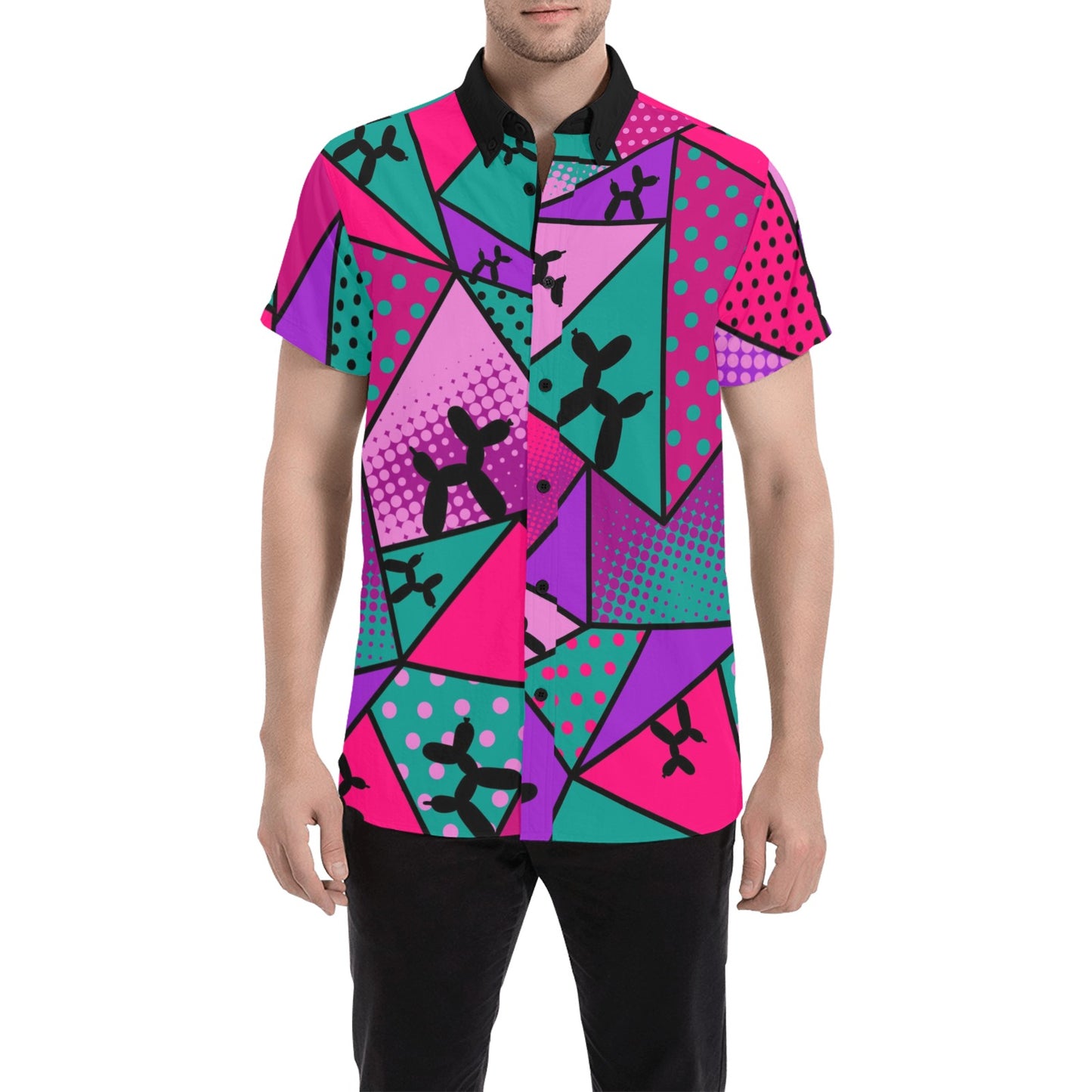 Balloon Dog Shirt Purple and Pink