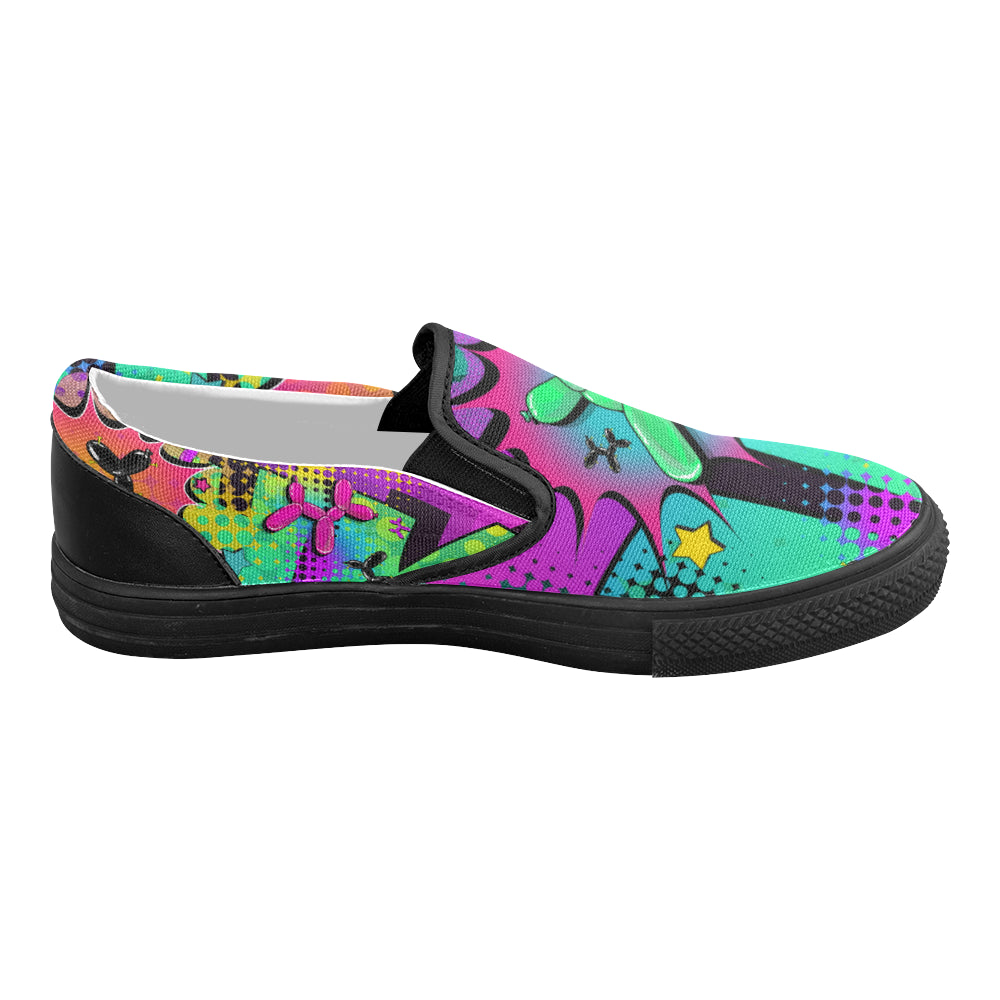 Psychedelic - Canvas Slip-On's (SIZE 6-10)