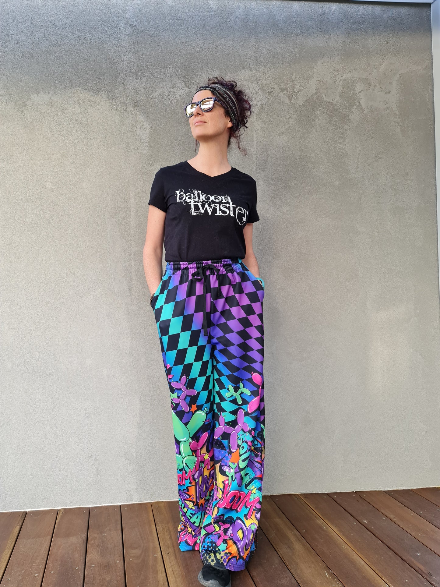 Leaky Squeaky Boom - Athletic Flared Pants