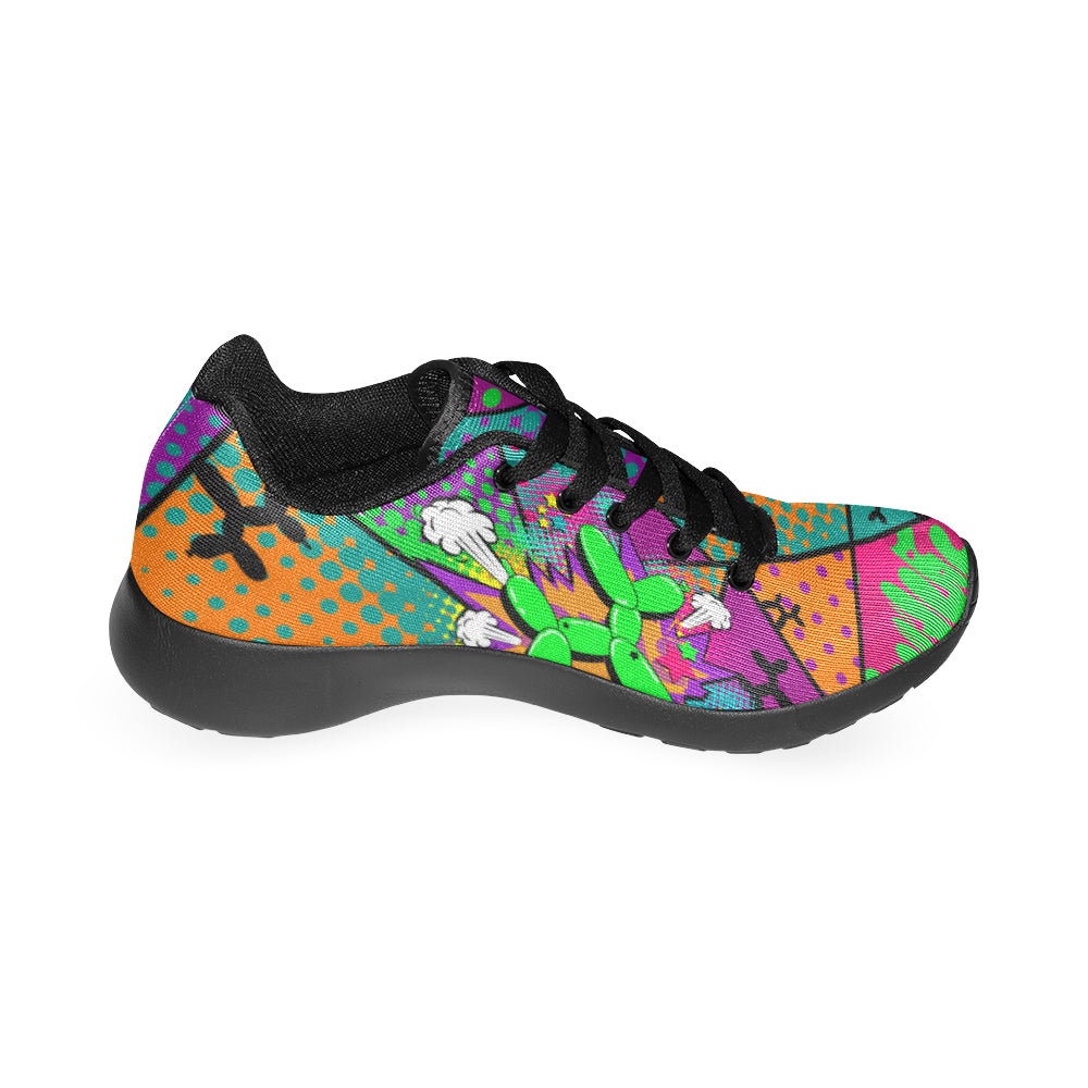 Bright colourful runners with balloon dog design