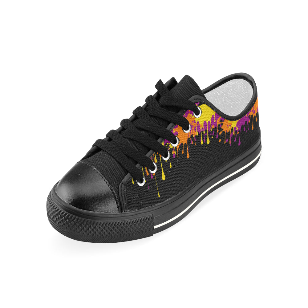 Wet Paint on Black - Women's Sully Canvas Shoe (SIZE 6-10)