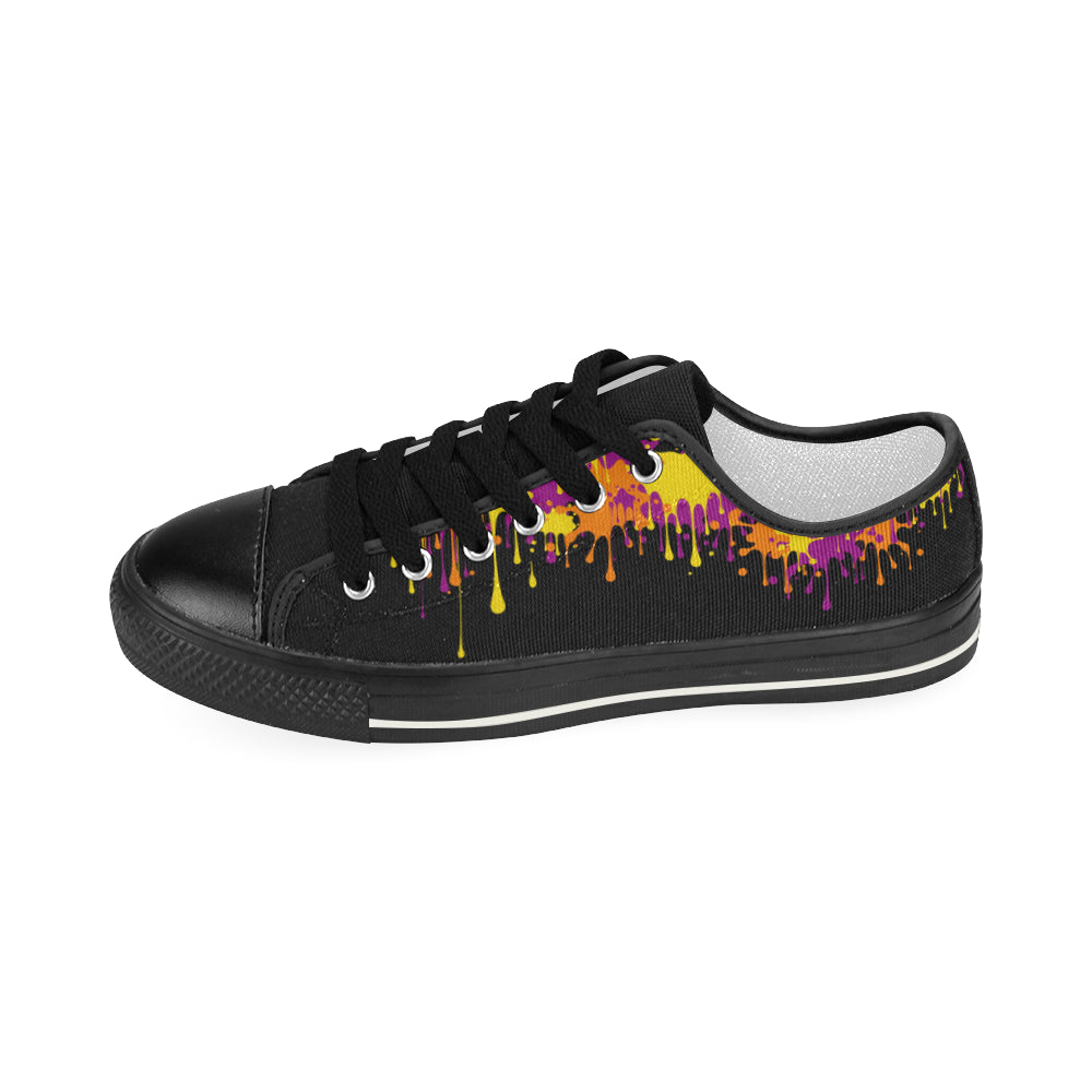 Wet Paint on Black - Women's Sully Canvas Shoe (SIZE 6-10)
