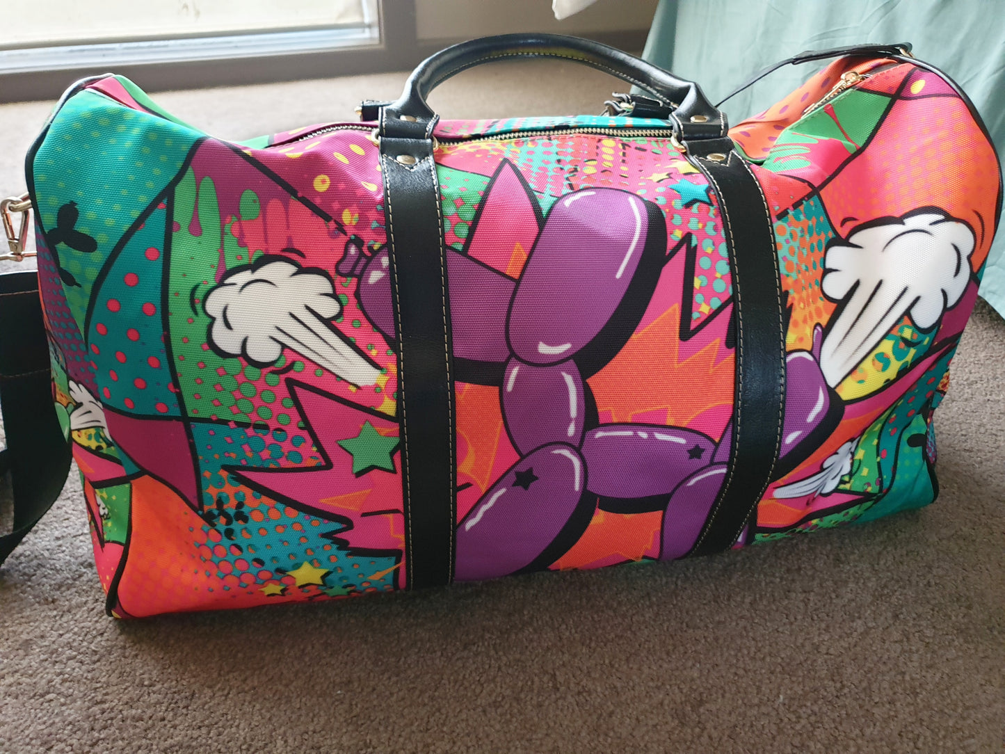 Technicolor Dog -Tam Travel Bag