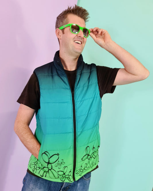 Tropical Teal - Men's Padded Cozy Vest