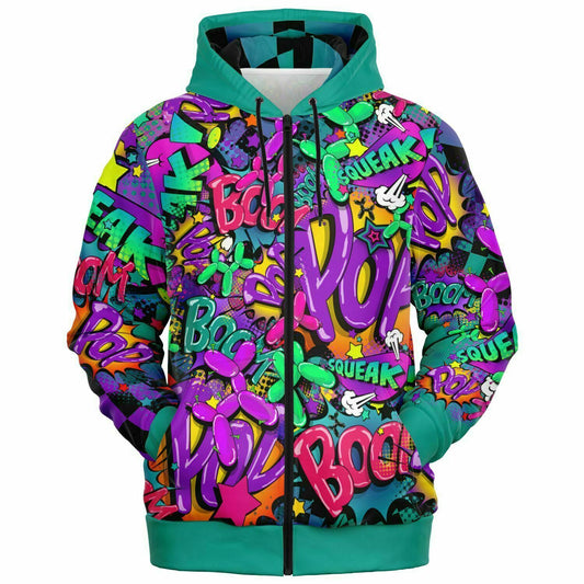 Leaky Squeaky BOOM! - Premium Zip Hoodie