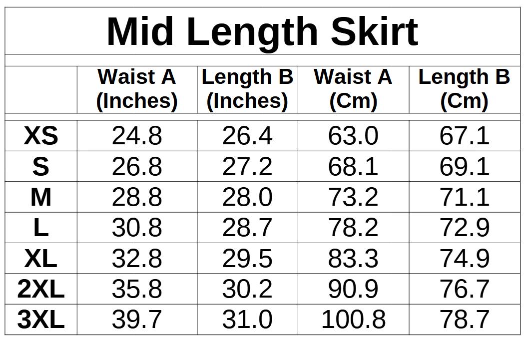 Christmas Jester - Mid Length Pleated Skirt