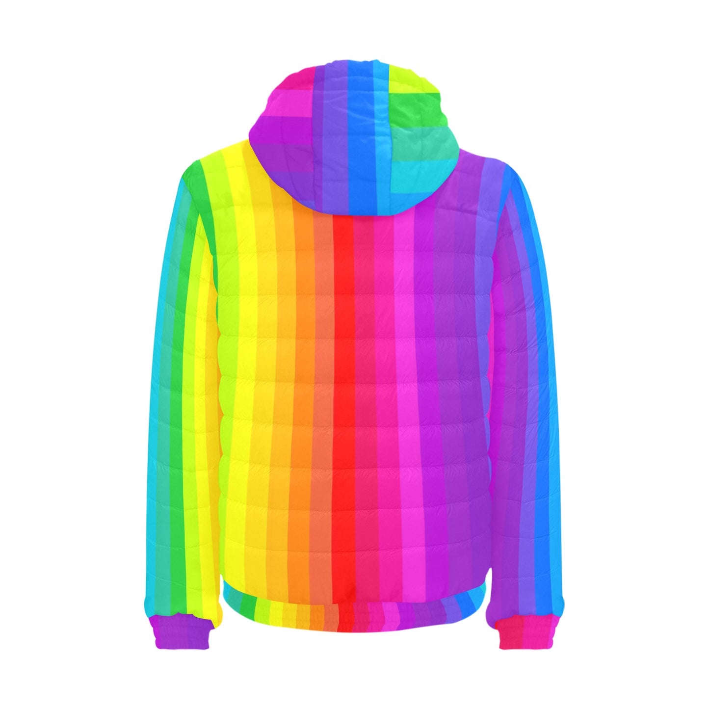 Rainbow - Men's Padded Bomber Jacket (Small - 4XL)