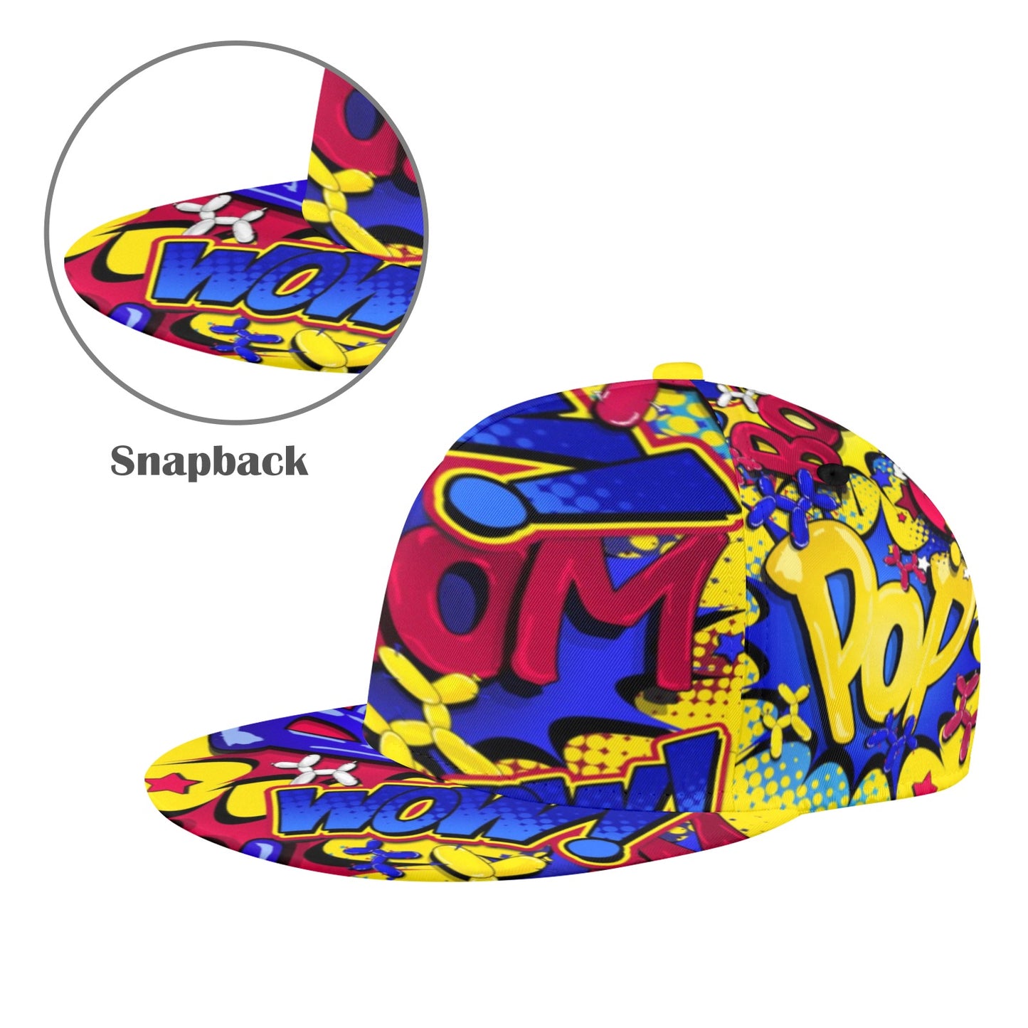 Comic Pop Art style hat for balloon twisting