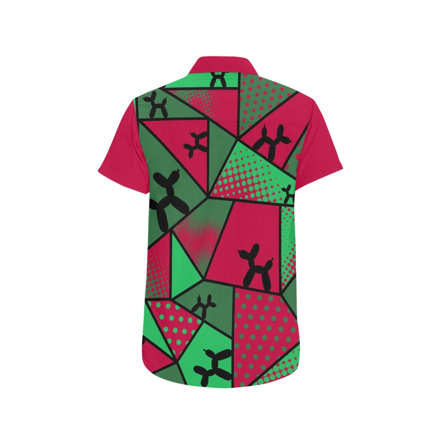 Red and Green - Nate Short Sleeve Shirt (Small-5XL)