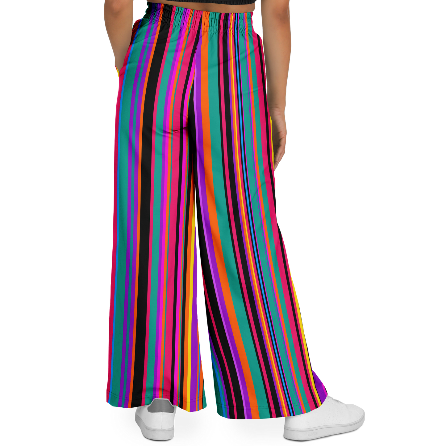 colourful flares - face painter pants - balloon dog apparel