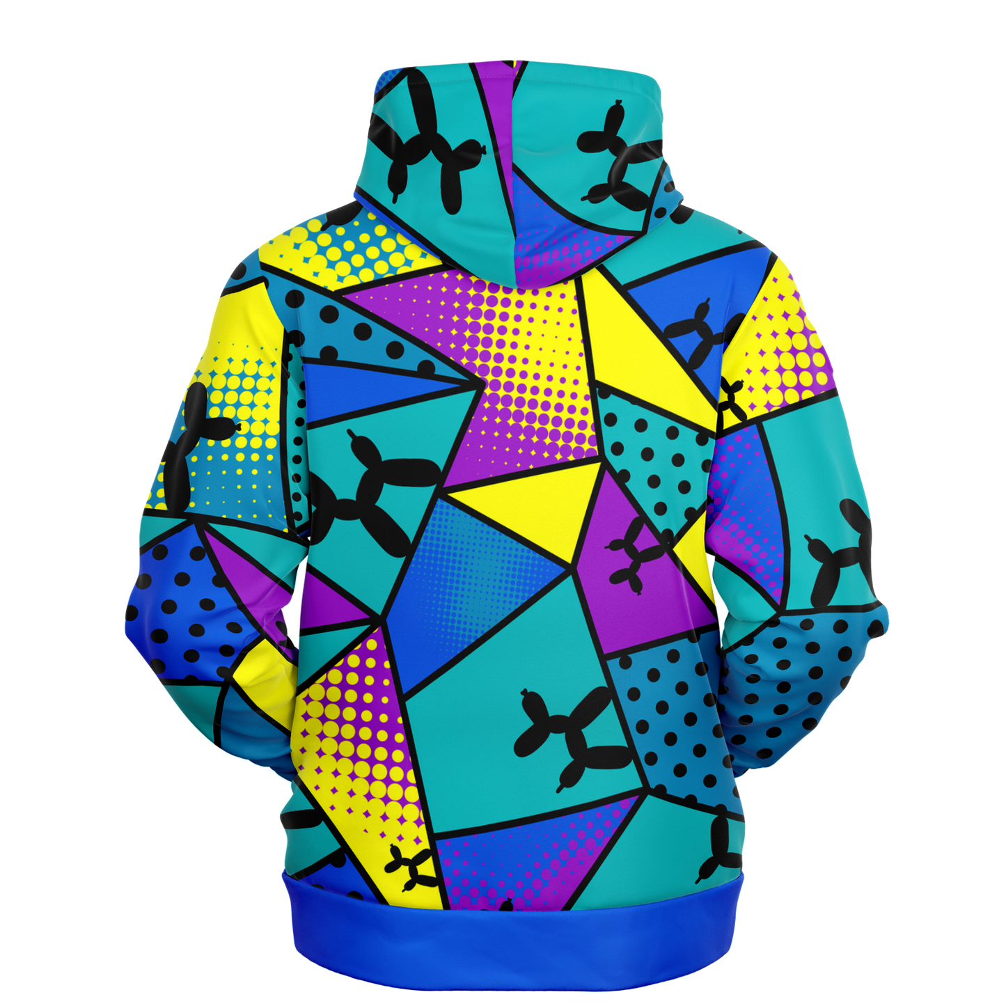 Blue Yellow and Purple Tropical Smurf Hoodie