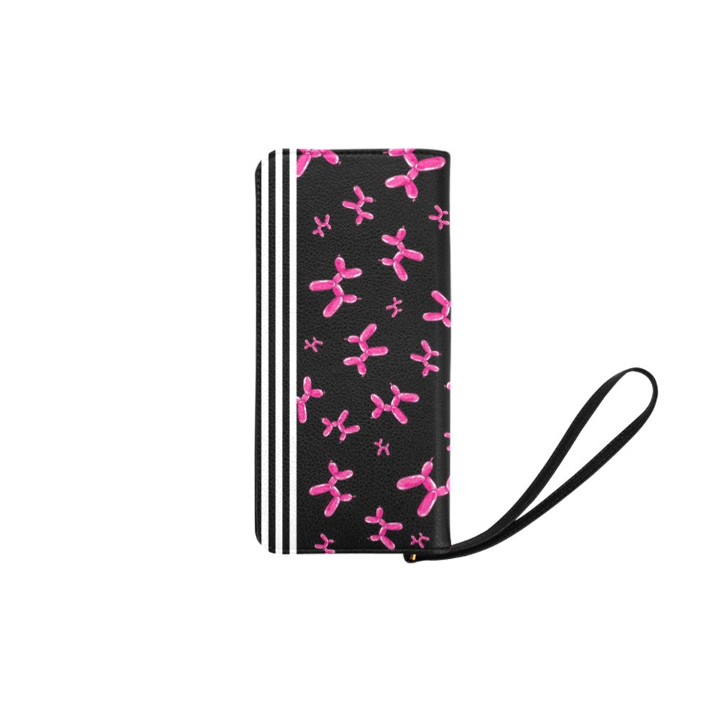 Pink Balloon Dogs on Black Purse for Balloon Twisters