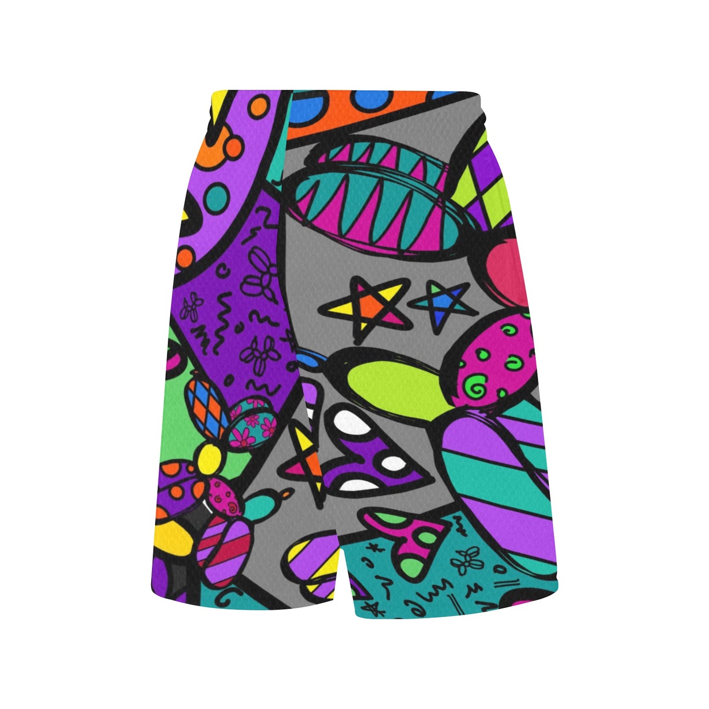 Patchwork Balloon Dog Shorts