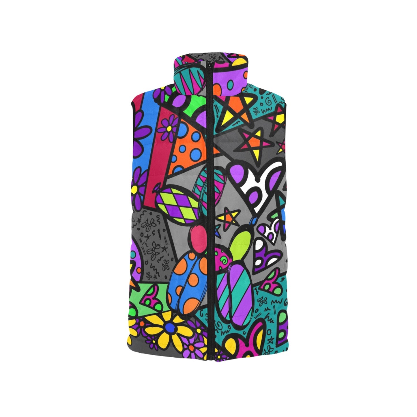 Patchwork Pup - Men's Padded Cozy Vest (XS - 2XL)