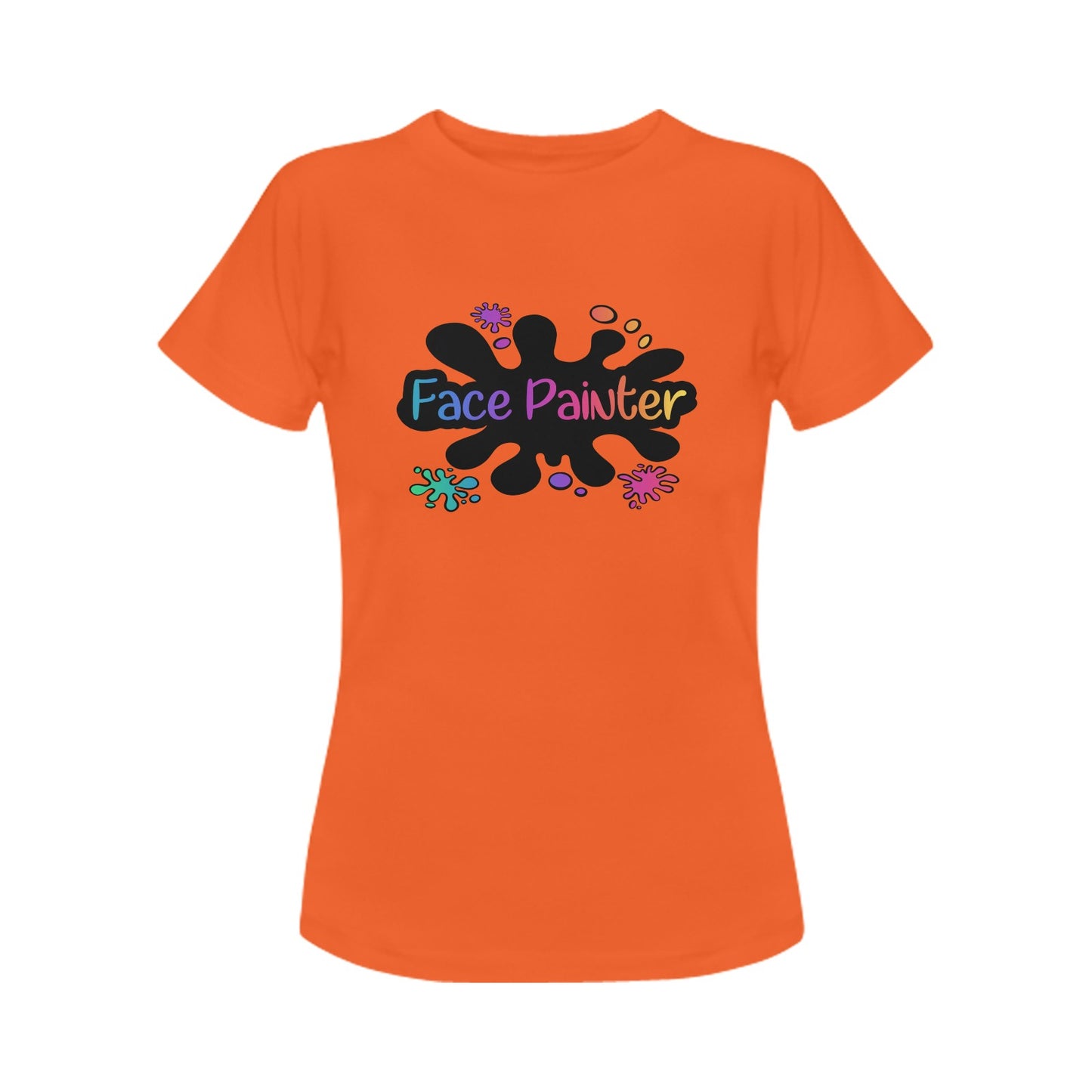 Orange Face Painter T-Shirt 