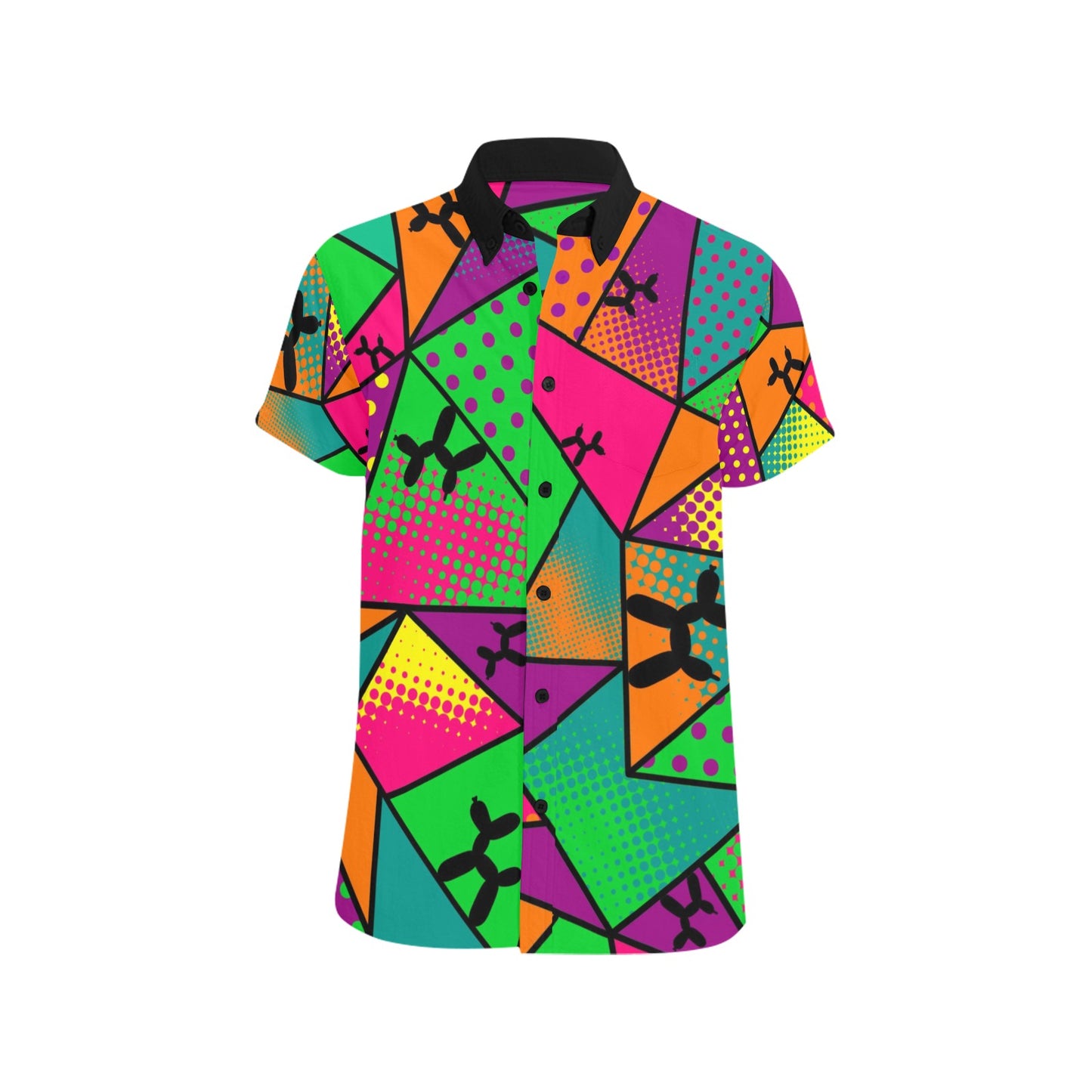 Balloon Twister Shirt purple, orange and green