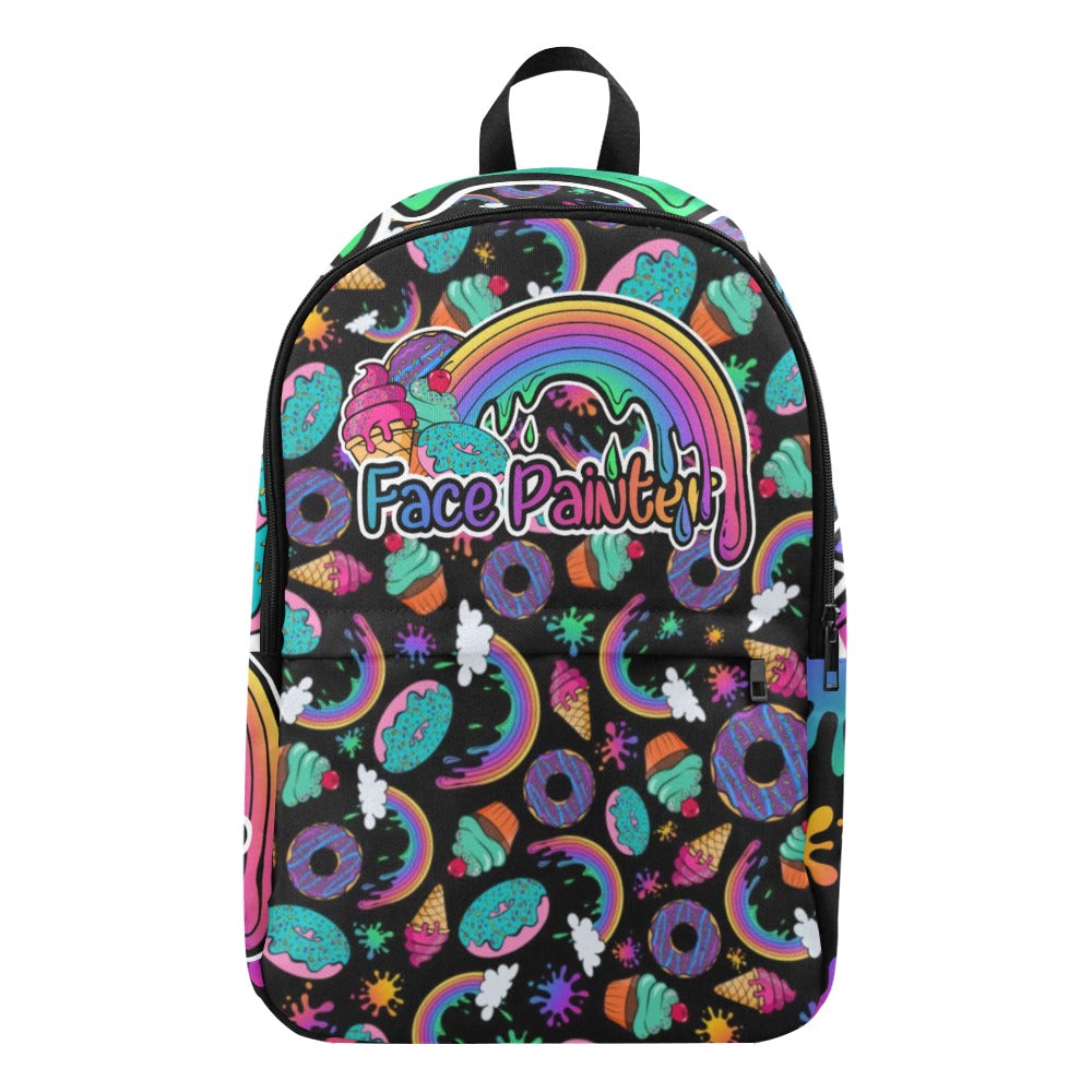 Face Painter Backpack with unique Cartoon Rainbow design