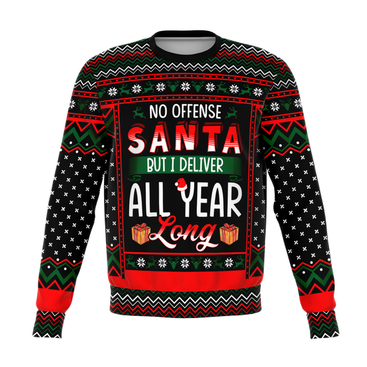 Deliver Christmas Sweater Balloon Dog Apparel