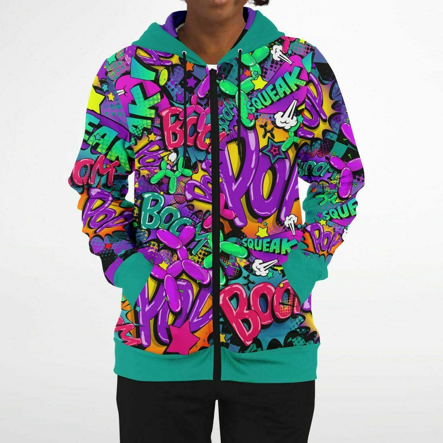 Leaky Squeaky BOOM! - Premium Zip Hoodie