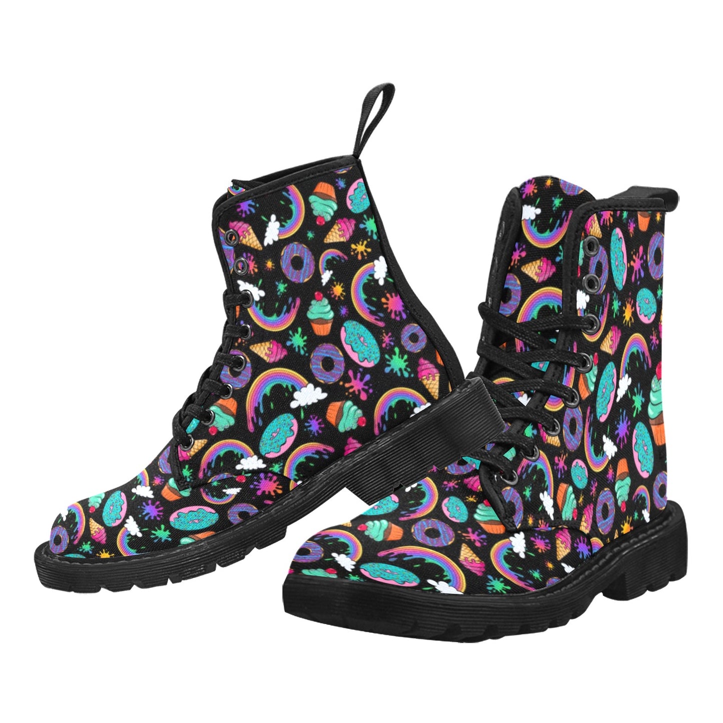 Face Painting Boots with donuts