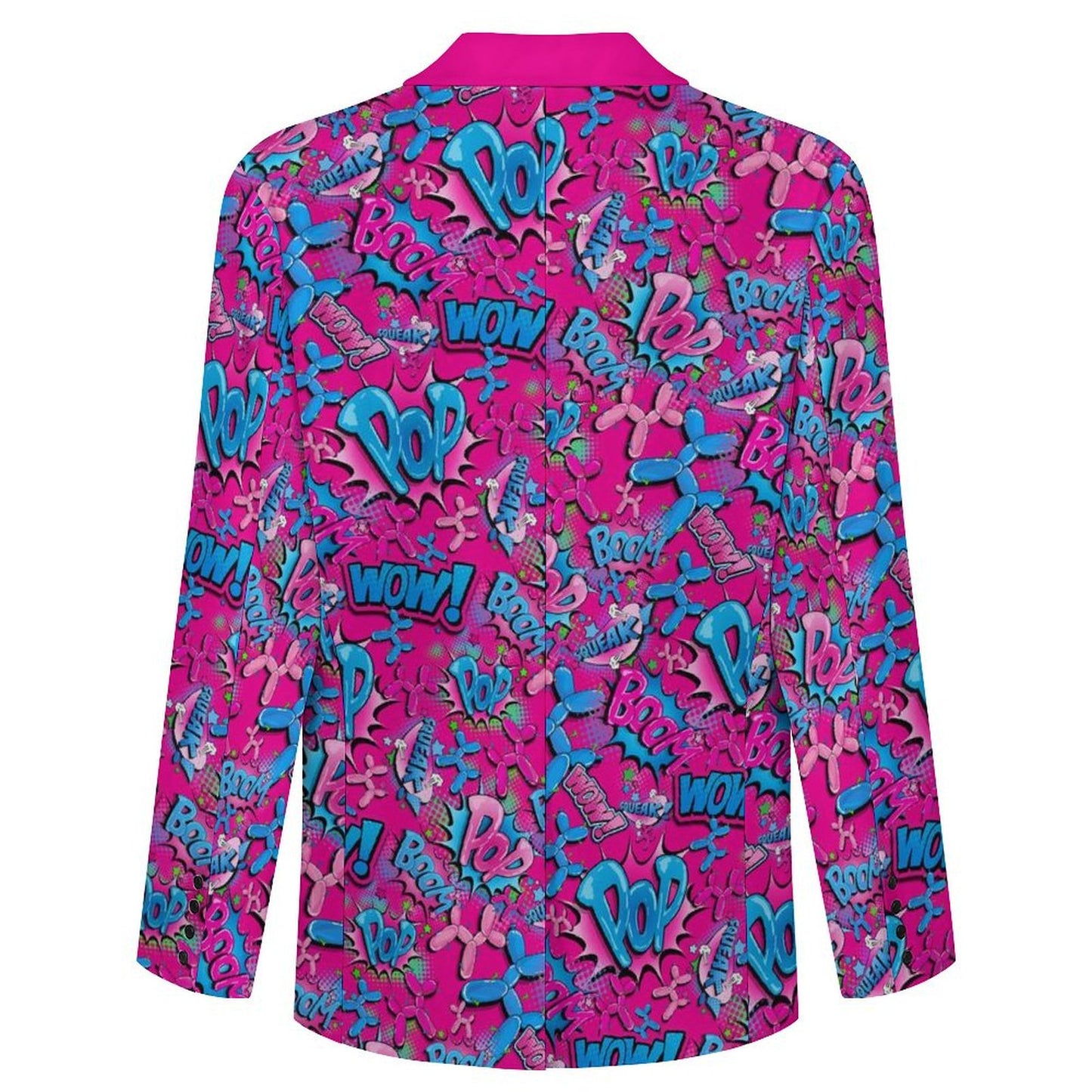 Pink suit jacket for balloon twisters and entertainers