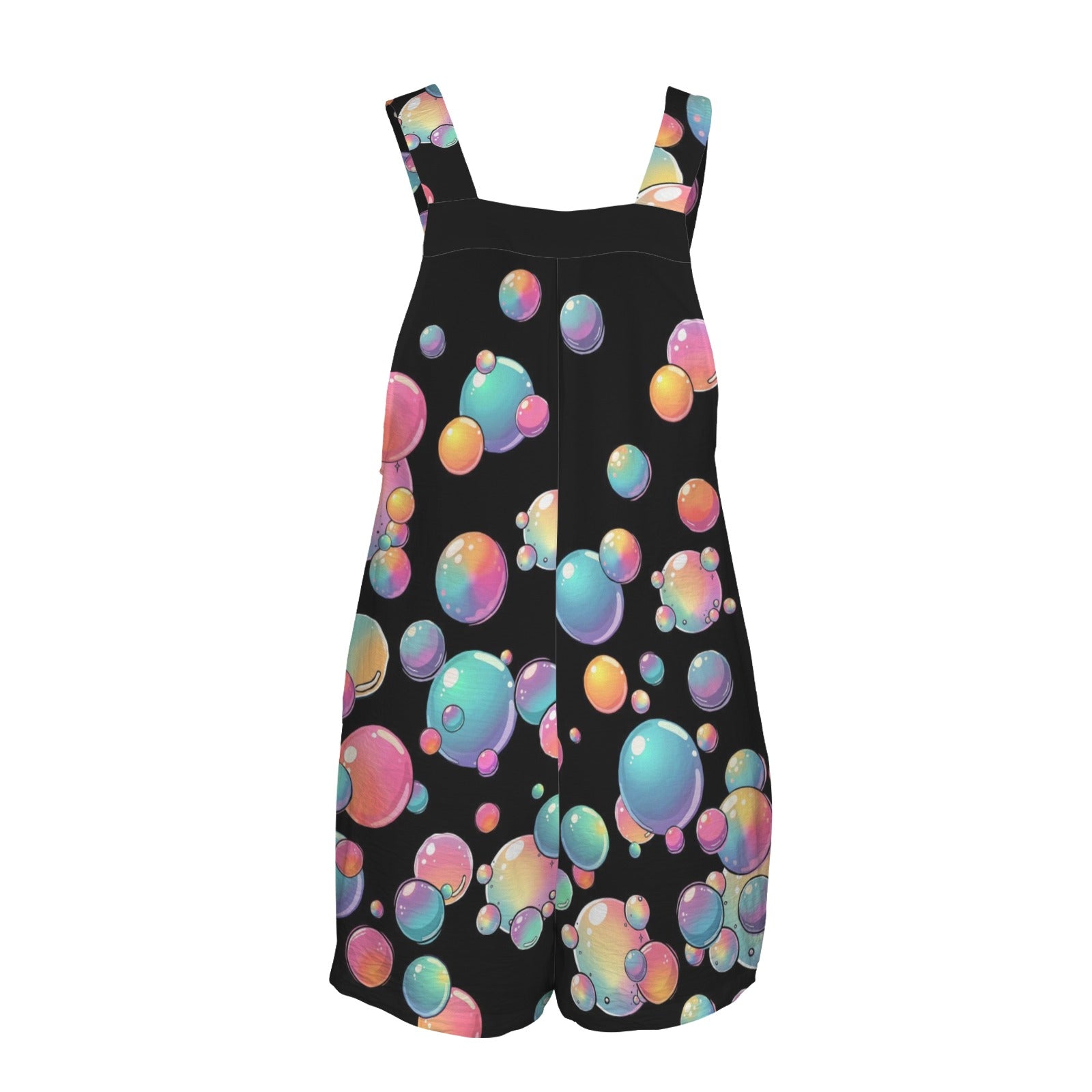 Bubble artist romper rainbow bubbles