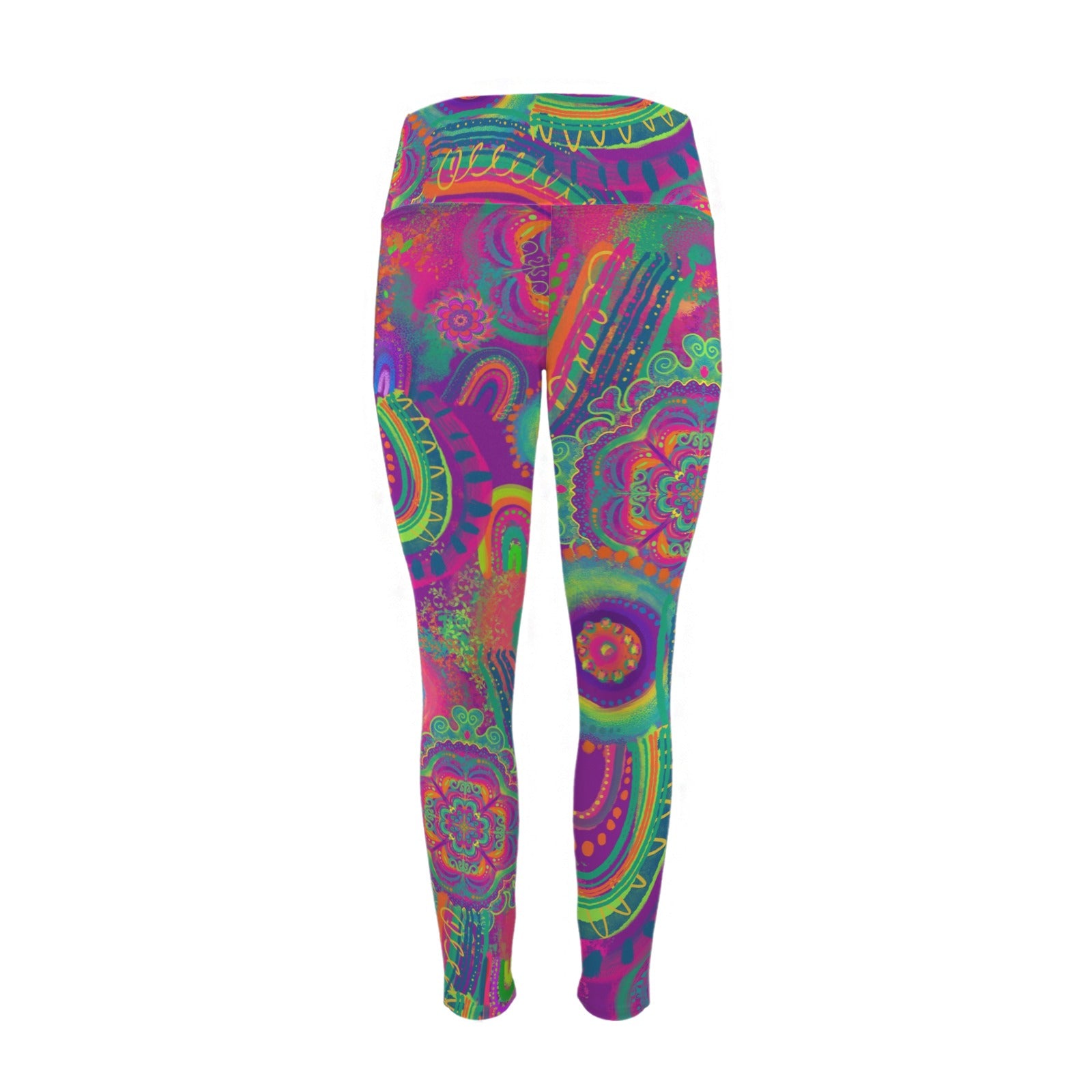 Face paining legging fun and colourful
