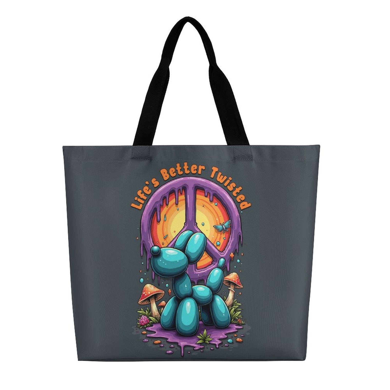 Balloon Artist Bag with Balloon dog, mushrooms and peace sign