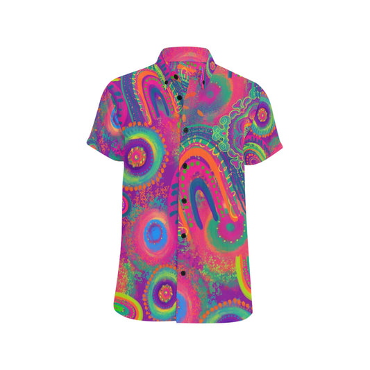 Vibrant colourful shirt for kids entertainers