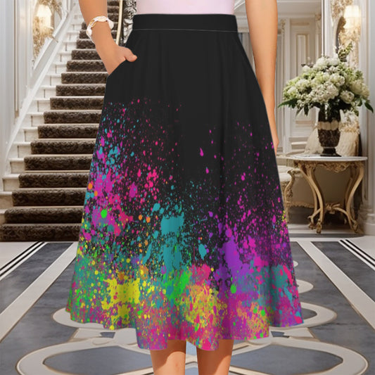 Paint splatter skirt for face painters