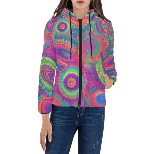 Rainbow Rhapsody - Women's Padded Cozy Jacket